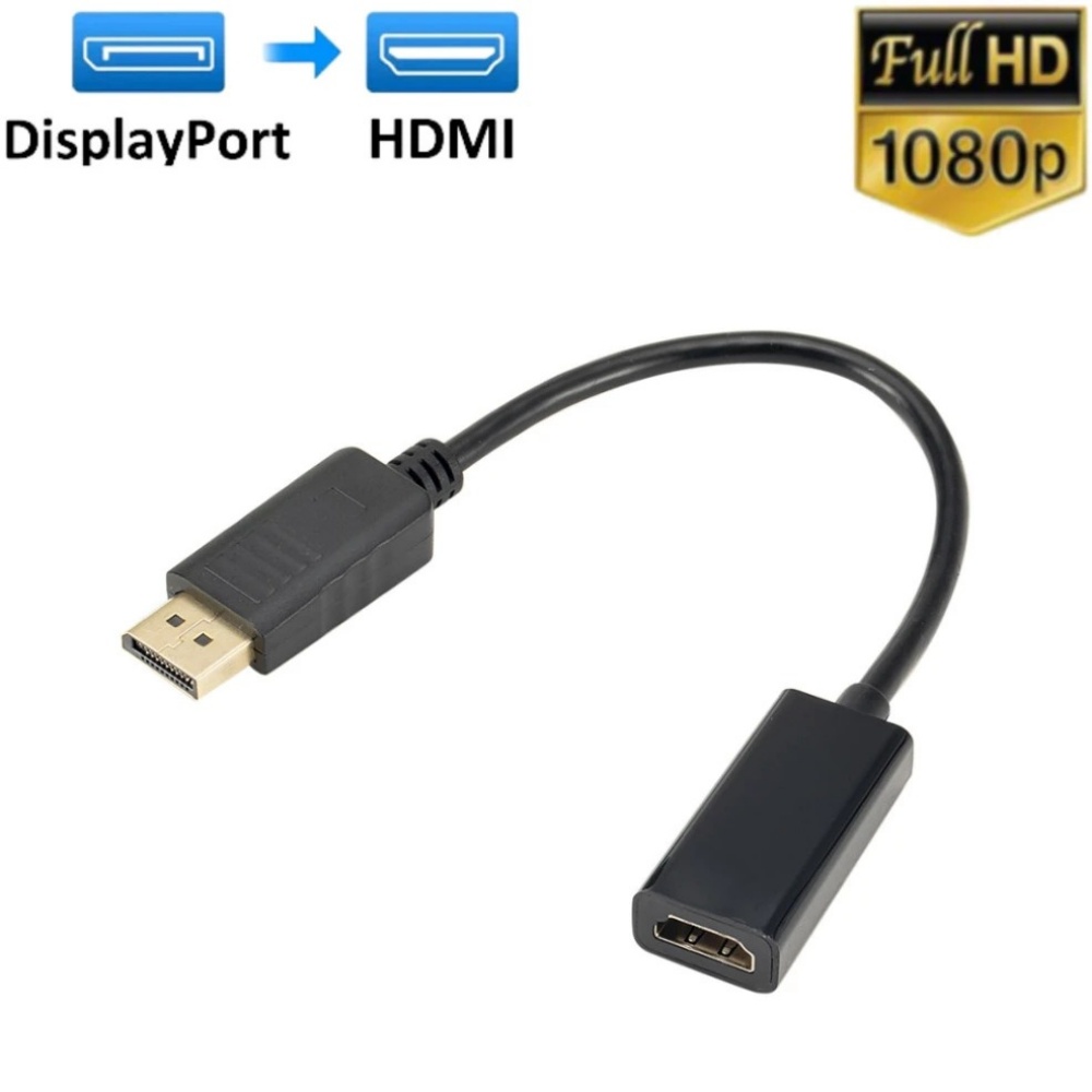 Home Cinema Projector 4K - Adaptador DP para HDMI 4K 60Hz,