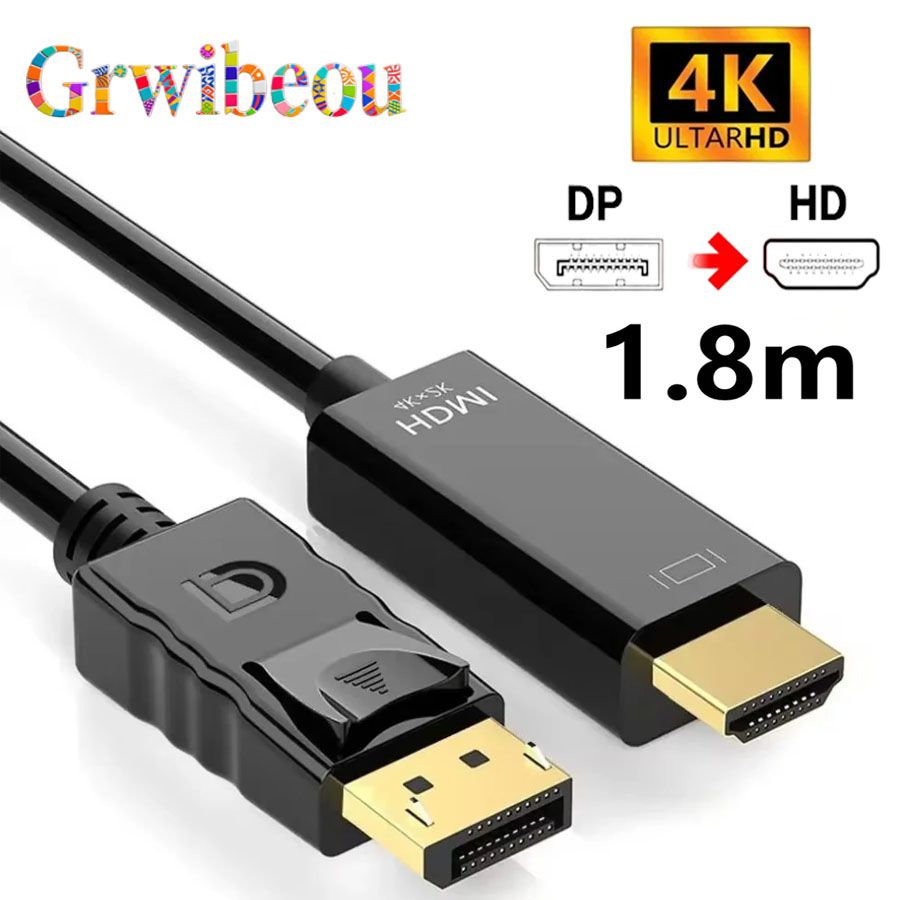 Home Cinema Projector 4K - 4k * 2k displayport para hdmi-adaptador