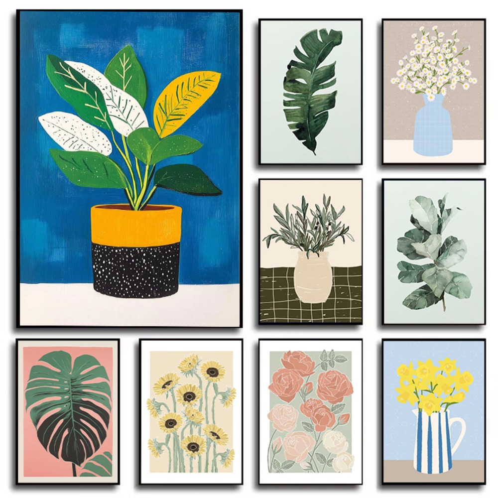 Home Cinema Wall Art - Pôster de Arte para Jardim: Vaso