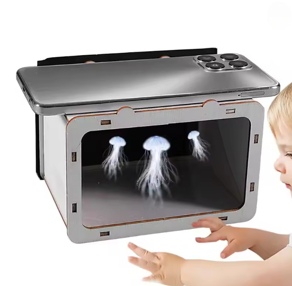 Home Cinema Experience - Projetor Holográfico 3D para Smartphone, Mini
