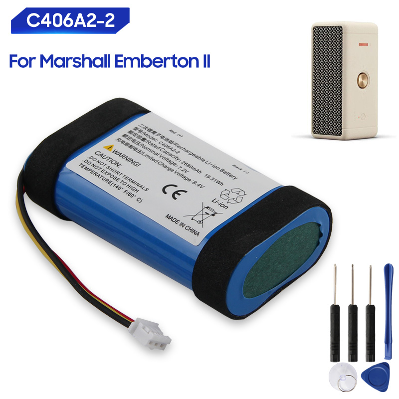 Home Cinema Marshall - Bateria de substituição C406A2-2 para marshall