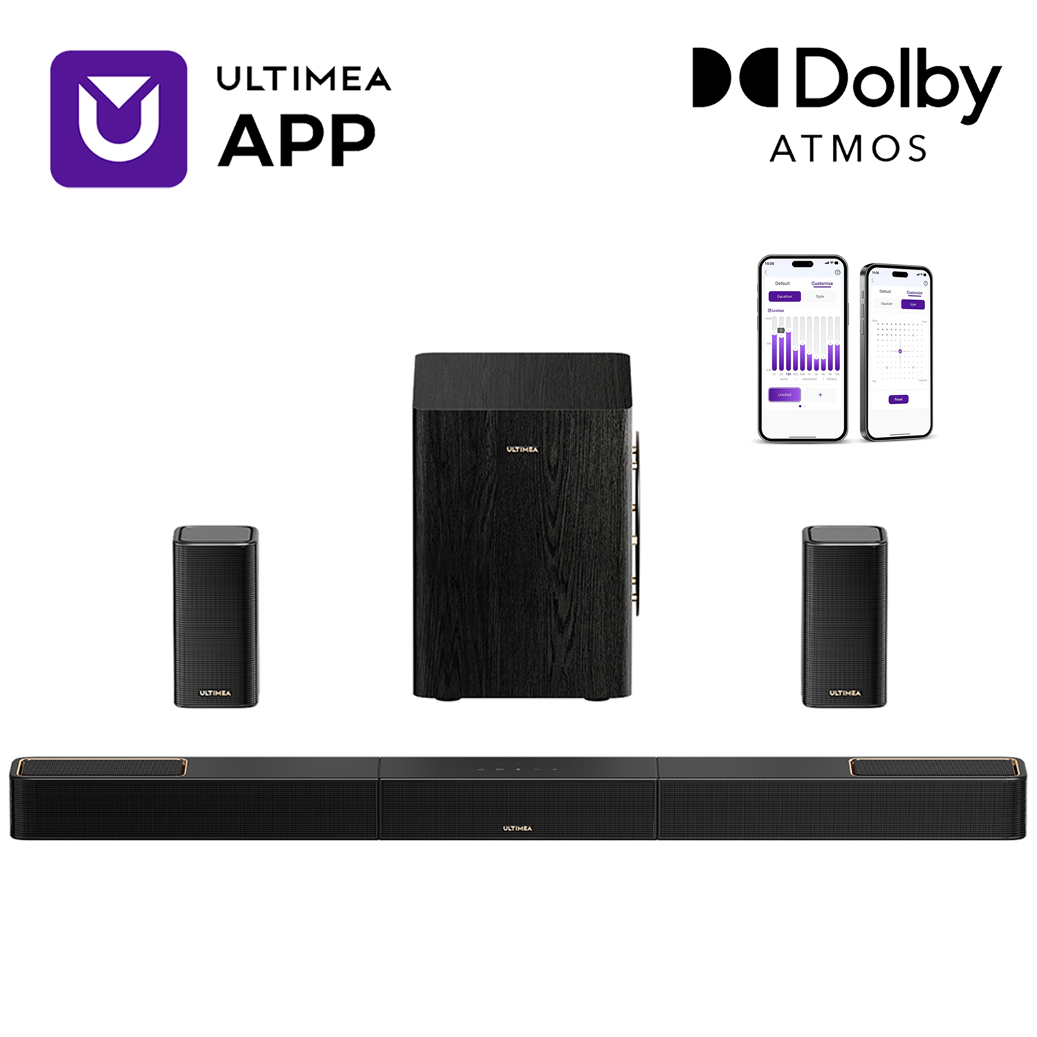 Home Cinema Ultimea - Sistema de Som Surround ULTIMEA 5.1.2,