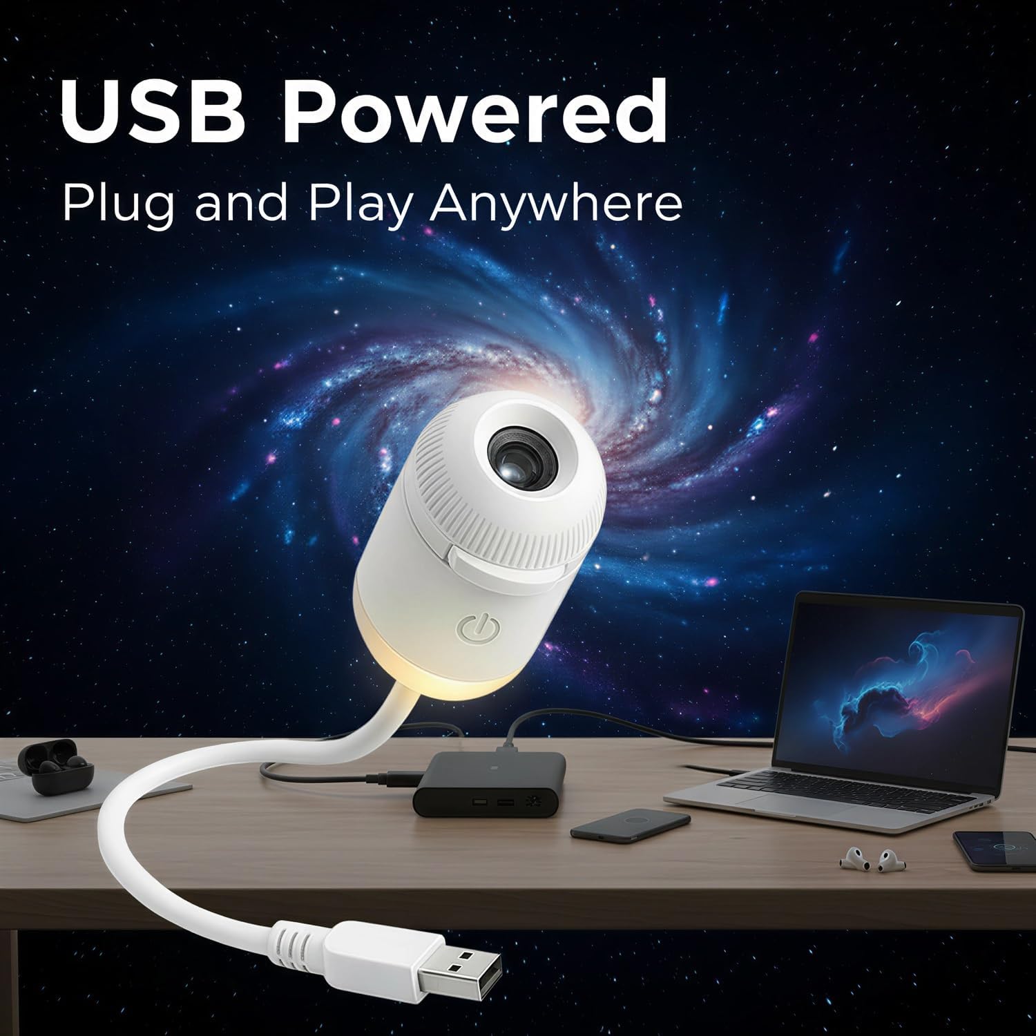 Home Cinema Led Projector - Projetor de Galáxia e Luz Noturna,