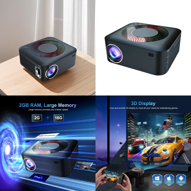 Home Cinema Projector 4K - Projetor XNANO X5 por Atacado, 150.000