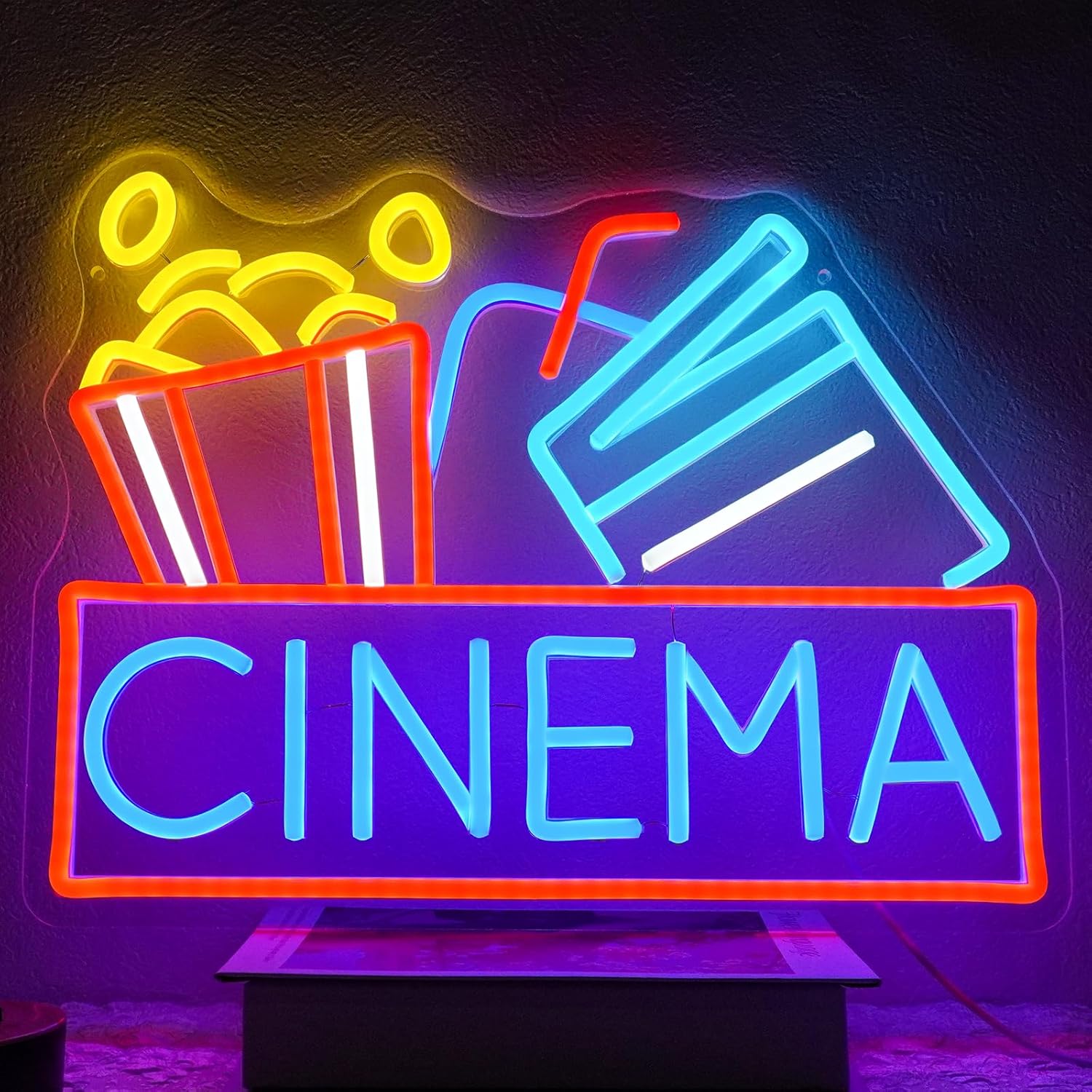 Home Cinema Ultimea - Cinema sinal de néon alimentado por