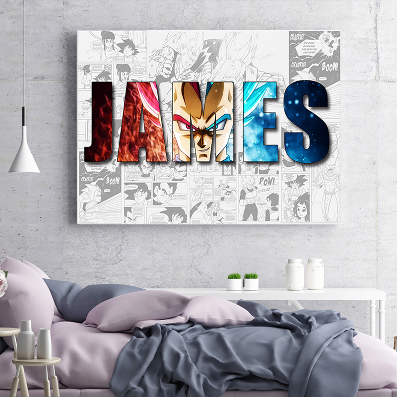 Home Cinema Wall Art - Dragon ball personalizado diy nome imagem