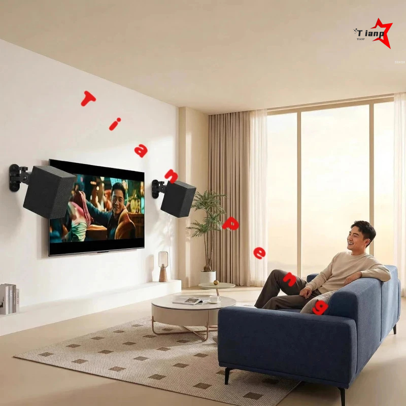 Home Cinema Samsung - Suporte de parede de metal minimalista