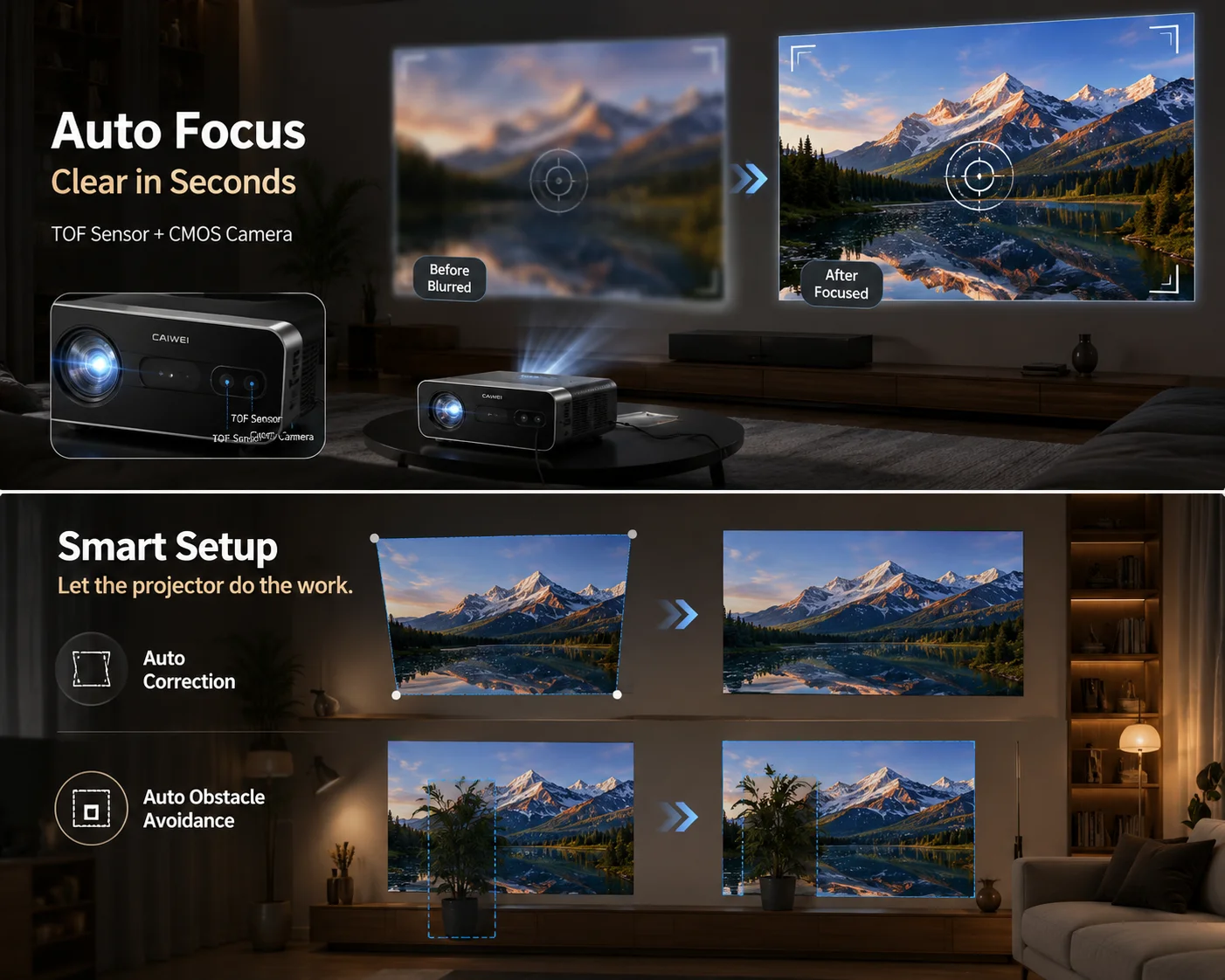 Projetor 4K S7 4000ANSI para U - Home Cinema Experience avaliação e preço