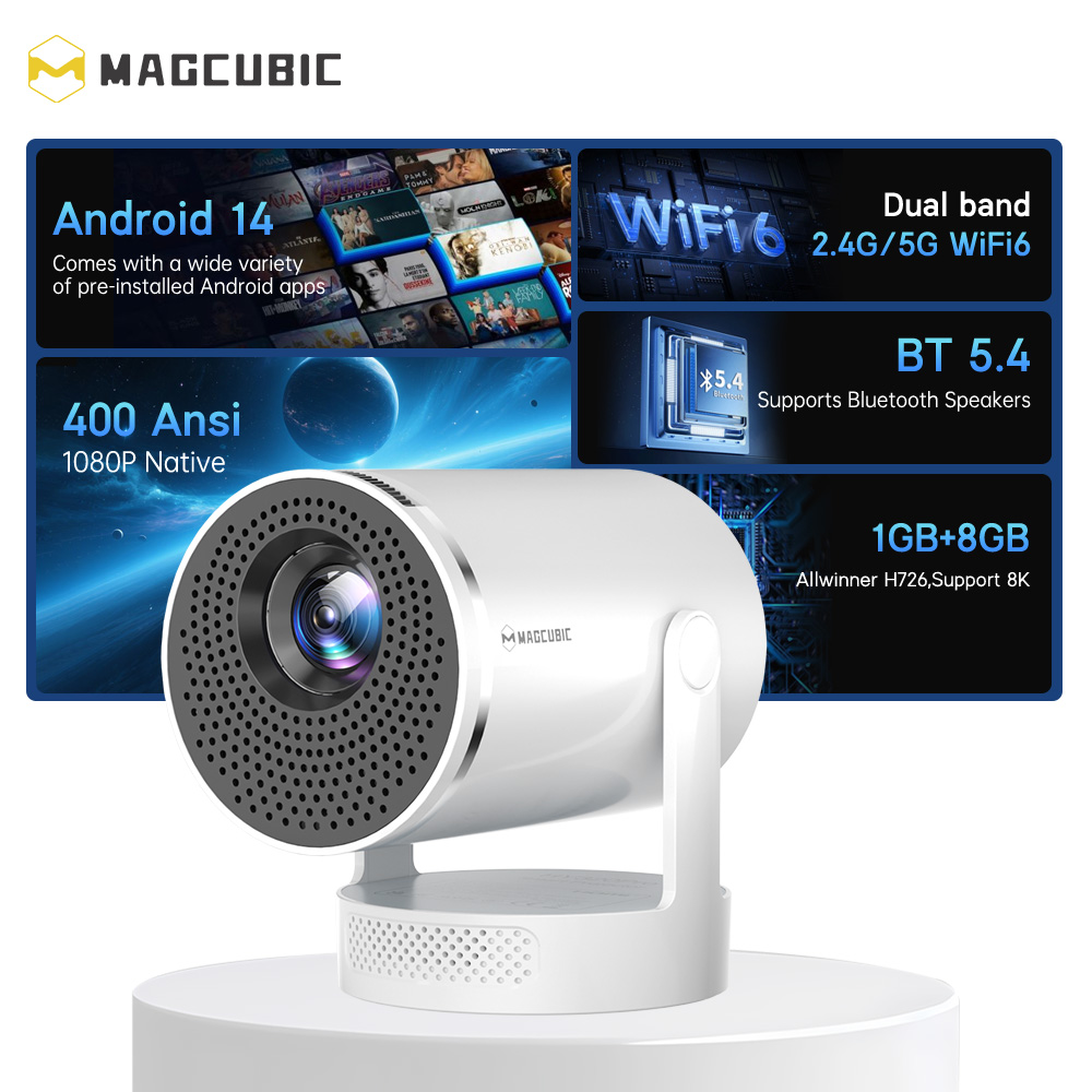 Projetor Magcubic Android 14 N - Home Cinema Led Projector avaliação e preço