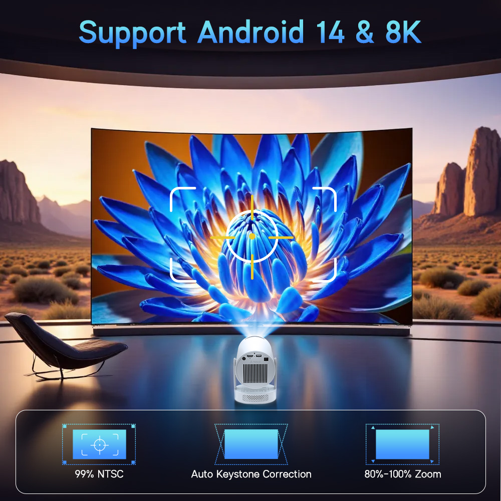 Projetor Magcubic Android 14 N - Home Cinema Led Projector avaliação e preço