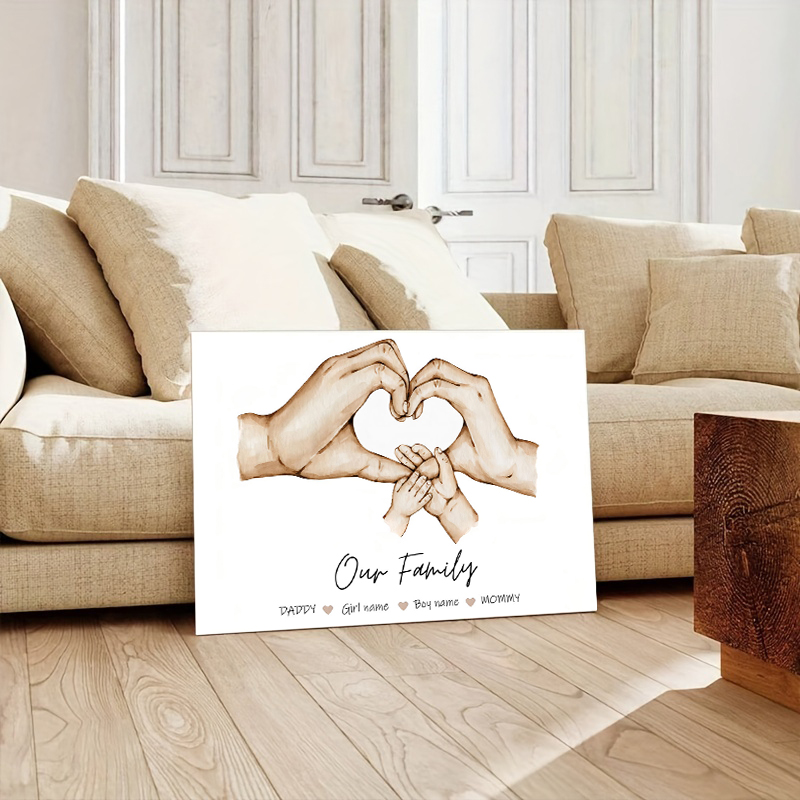 Personalizado família mão cart - Home Cinema Wall Art avaliação e preço