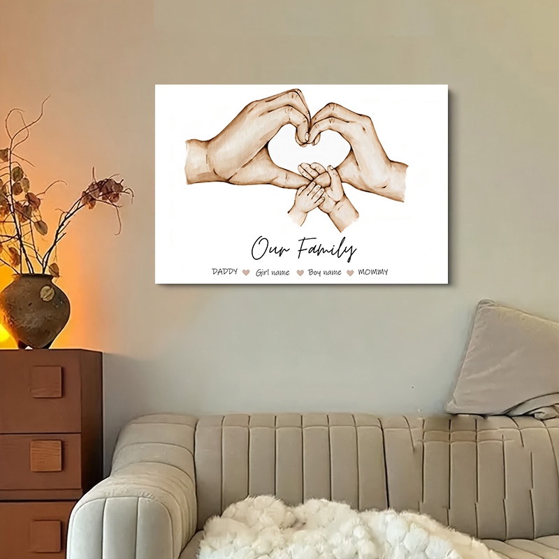 Personalizado família mão cart - Home Cinema Wall Art avaliação e preço