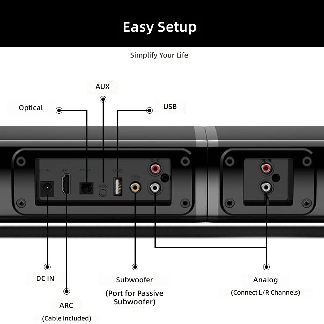 Soundbar para TV com subwoofer - Home Cinema Of Soundbar avaliação e preço