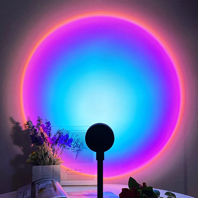 Lâmpada LED de Pôr do Sol (1-4 - Home Cinema Led Projector avaliação e preço