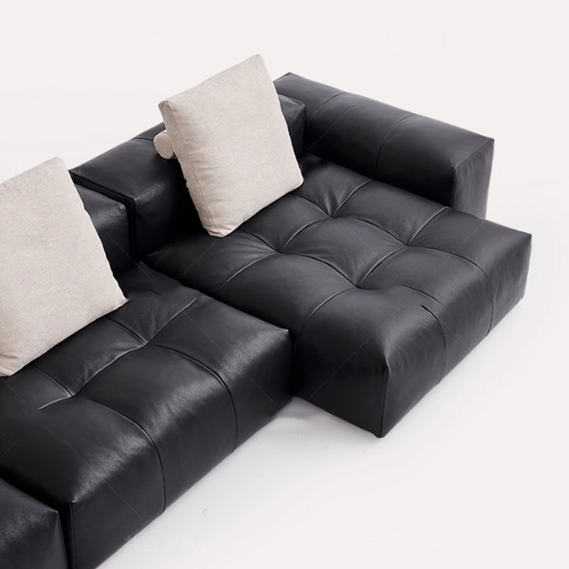 Sofá comprimido de couro nórdi - Home Cinema Room Design avaliação e preço