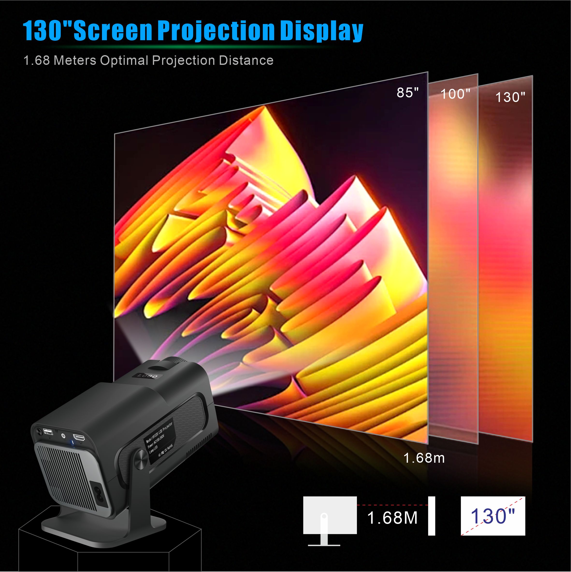 Salange-Mini Projetor Portátil - Home Cinema Samsung avaliação e preço