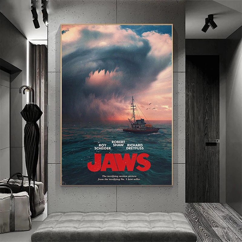 Pôster do Filme Jaws Vintage,  - Home Cinema Ultimea avaliação e preço