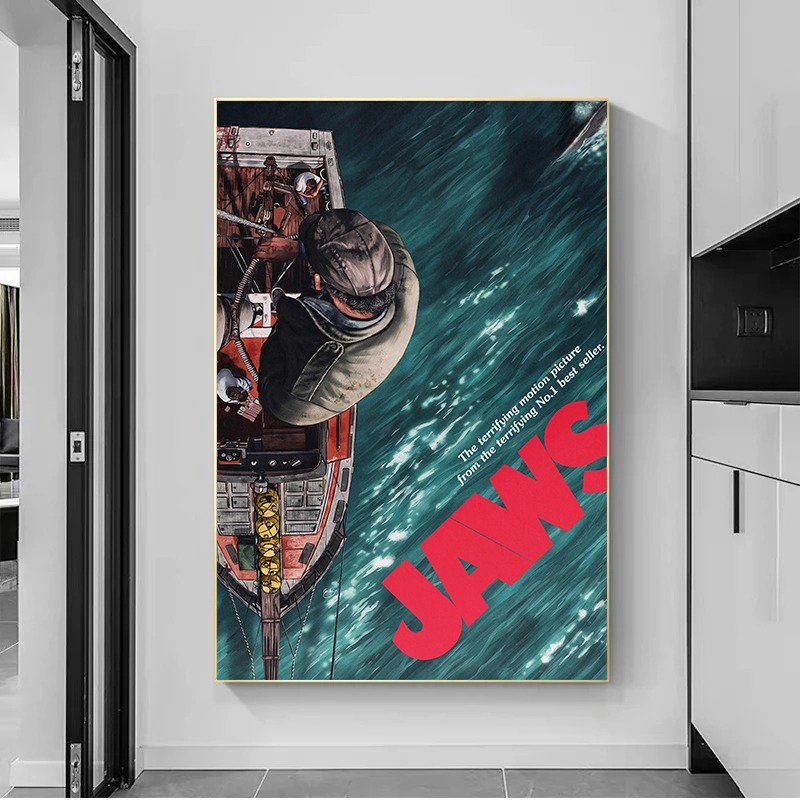 Pôster do Filme Jaws Vintage,  - Home Cinema Ultimea avaliação e preço
