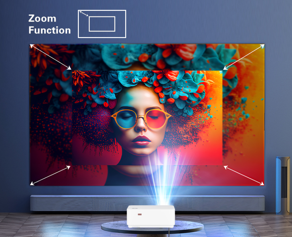 WZATCO-Projetor LED Full HD pa - Home Cinema Led Projector avaliação e preço